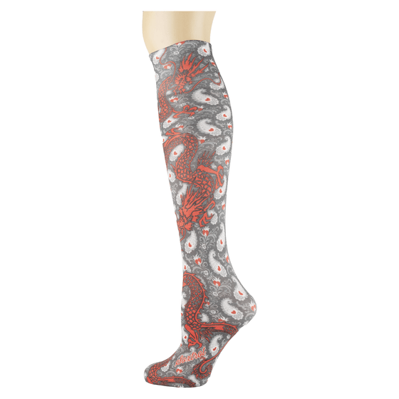Dragon Paisley  Youth Knee Highs