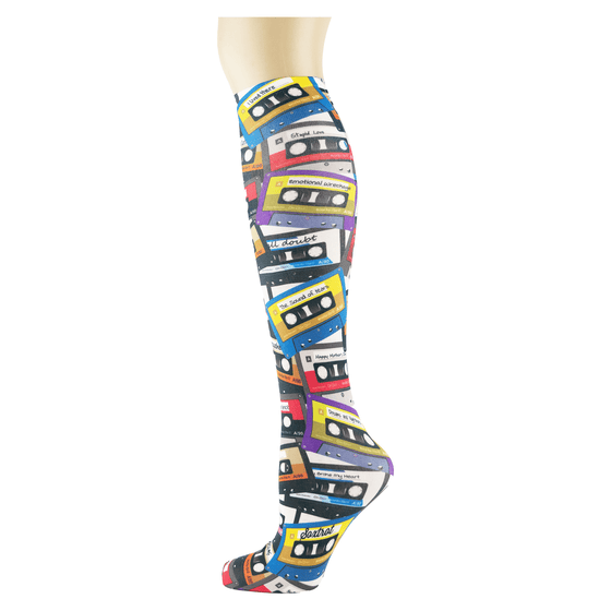 Mix Tape Adult Knee Highs