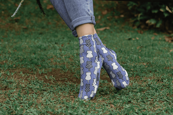 Denim Kitty Anklets