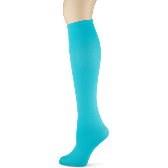 Turquoise Adult Knee Highs