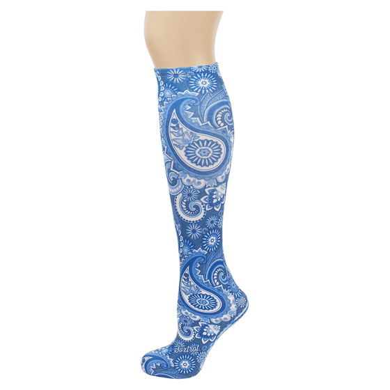 Bokhara Blue Youth Knee Highs
