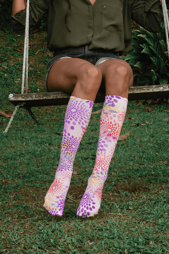 Candy Burst Youth Knee Highs