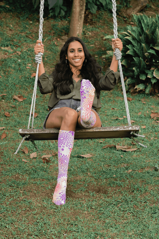 Candy Burst Youth Knee Highs