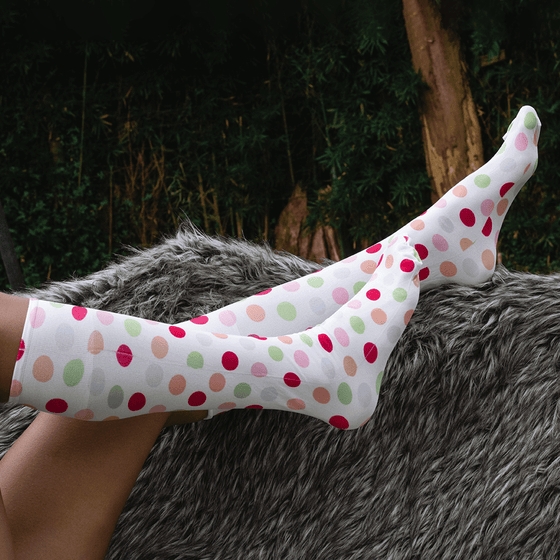 Candy Dot Youth Knee Highs