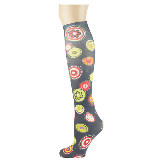 Doodle Daisy Dot Youth Knee Highs