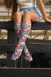 Denim Love Tack Adult Knee Highs