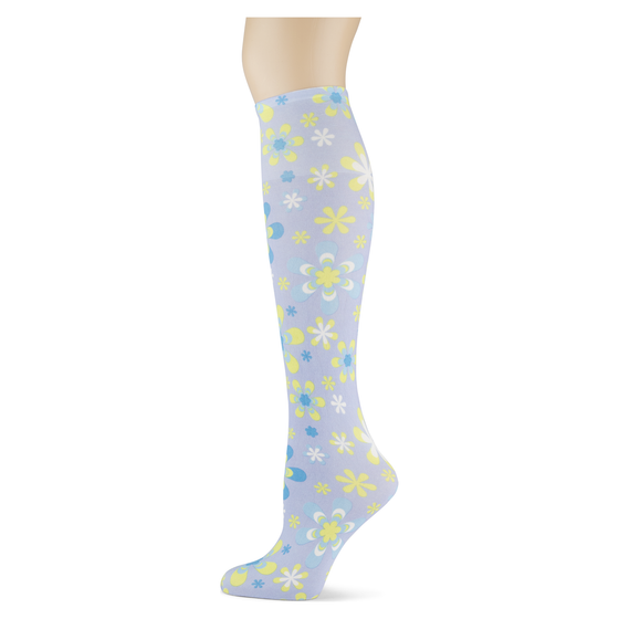 Fun Flowers Youth Knee Highs