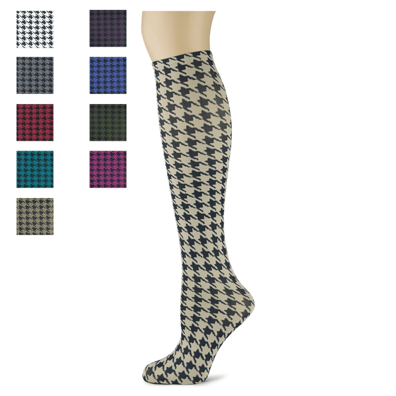 Houndstooth Adult Knee Highs