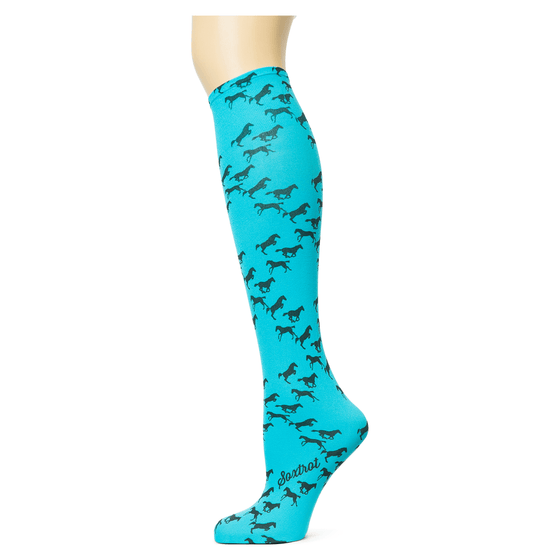 Little Black Horses Adult Knee Highs