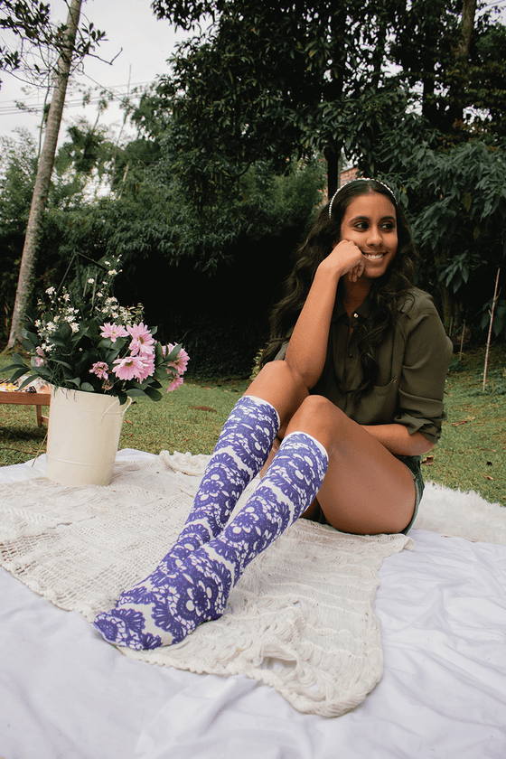 Midnight Lace Youth Knee Highs