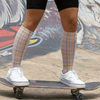 Rainbow Check Youth Knee Highs