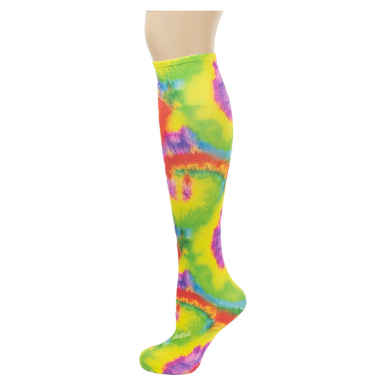 Rainbow Tie Dye Youth Knee Highs