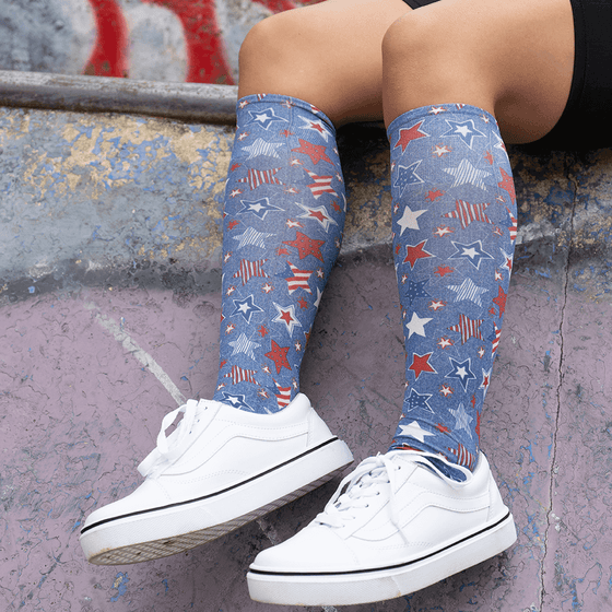 Star Crazy Youth Knee Highs