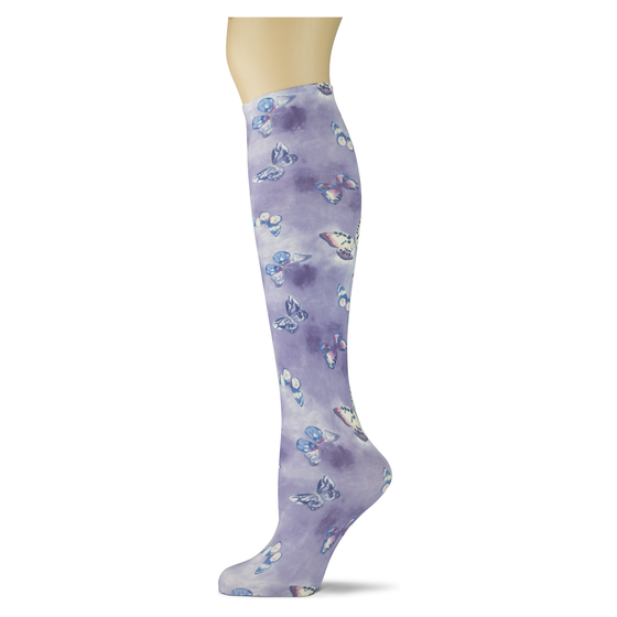 Violet Butterfly Adult Knee Highs